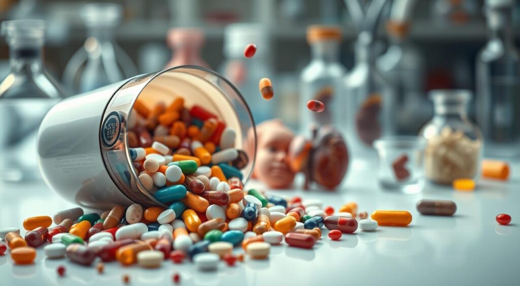 efeitos colaterais de suplementos