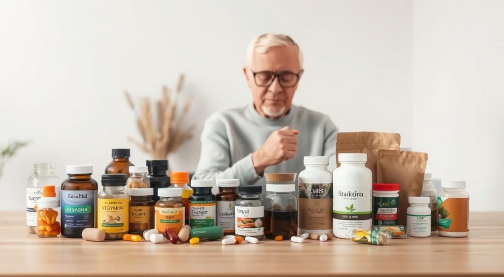 escolha de suplementos para idosos